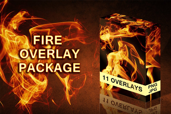 Fire Photoshop Overlays Bundle