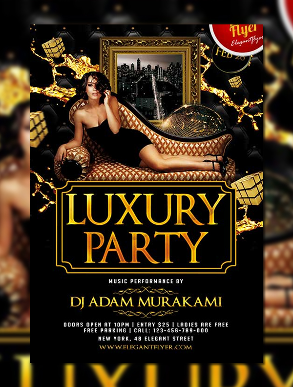 Free Luxury Party Club Flyer Template