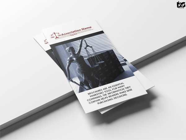 Free PSD Clean Law Tr-Fold Brochure Template