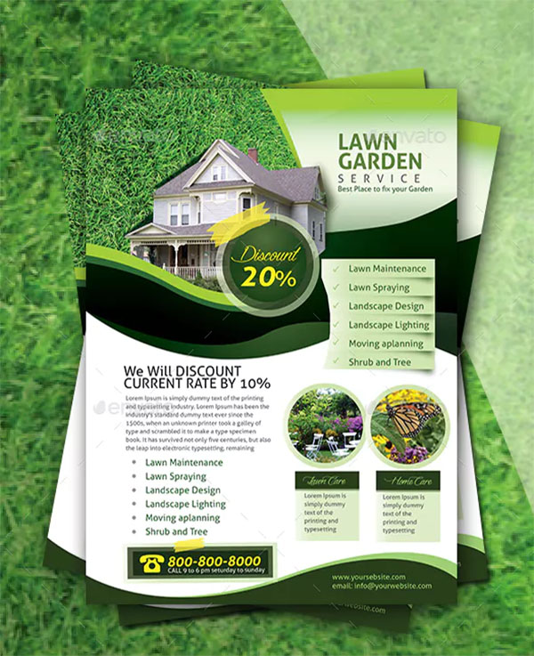 Garden Landscape Flyer Template