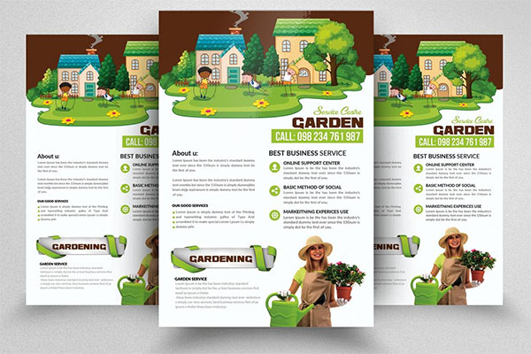 Garden Service Flyer Design Template