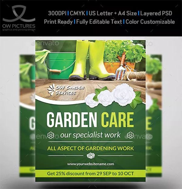 Garden Services Design Flyer