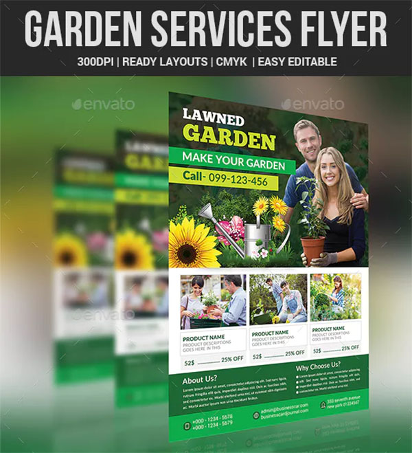 Garden Services Flyer Designs