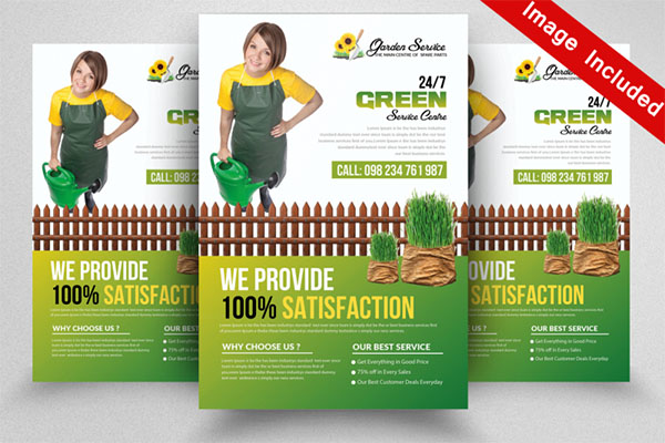 Garden service Flyer Templates