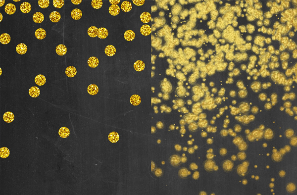 Gold Confetti Borders & Textures