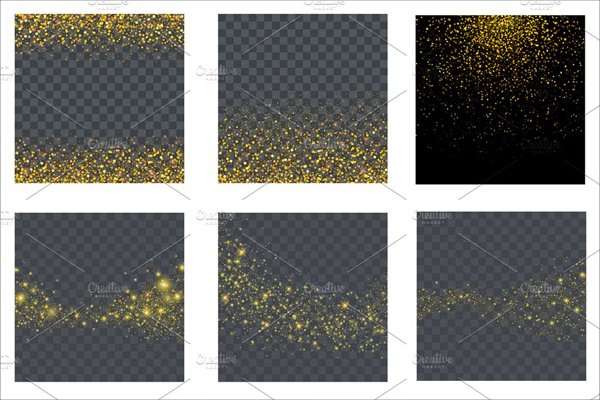 Gold Glitter Particles Background Texture