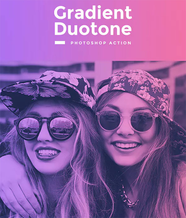 Gradient Duotone Photoshop Action