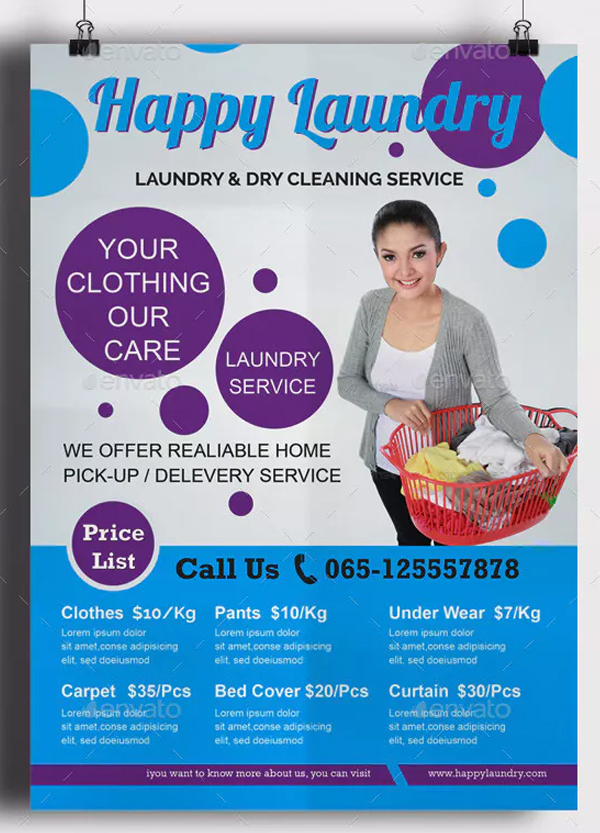 Laundry Flyer Templates Psd Ai Vector Free Premium Downloads