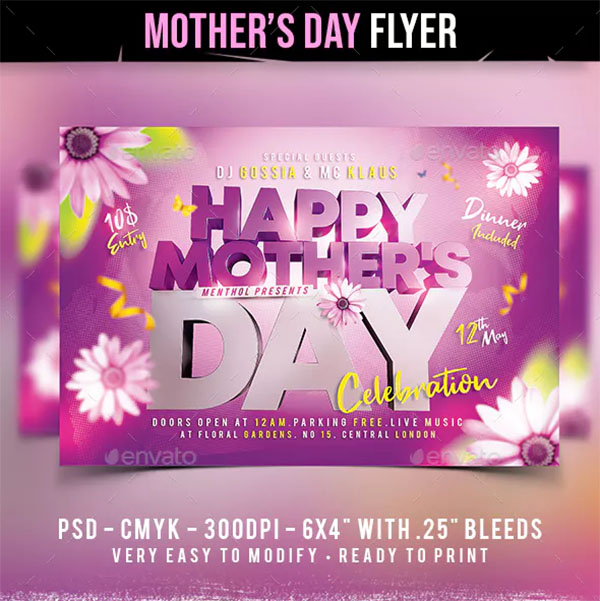 48 Mothers Day Flyer Templates Free Psd Vector Eps Png Ai Formats