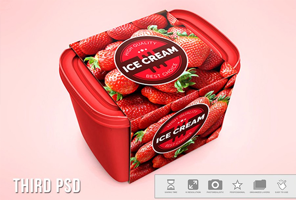 Ice Cream Container Mock-up