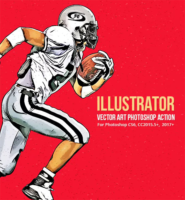 Illustrator - Vector Art Photoshop Action