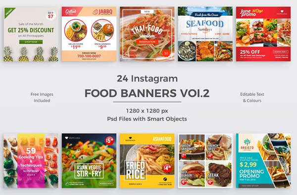 Instagram Food Banners