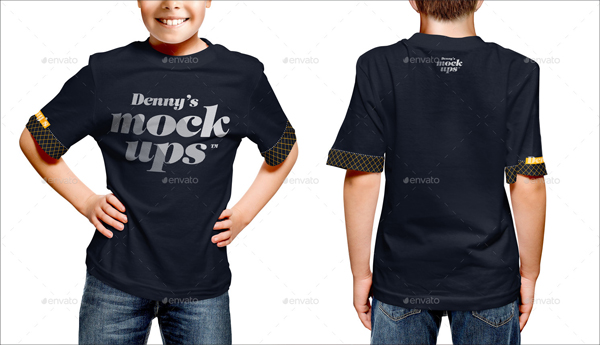 Kids T-Shirt Editable Mockup