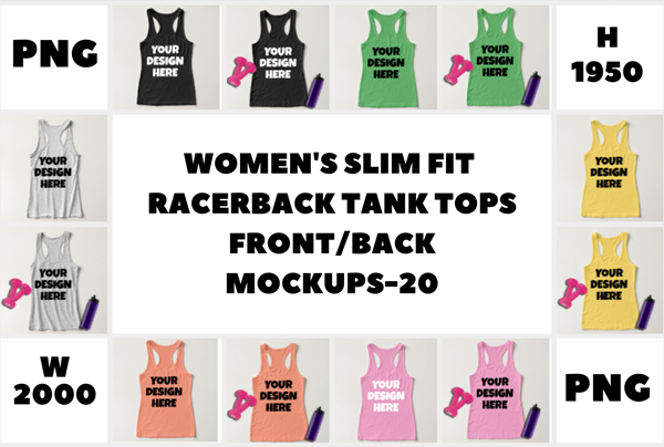 Ladies Tank Top Mockups