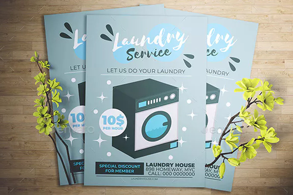 Laundry Promotion Flyer Design