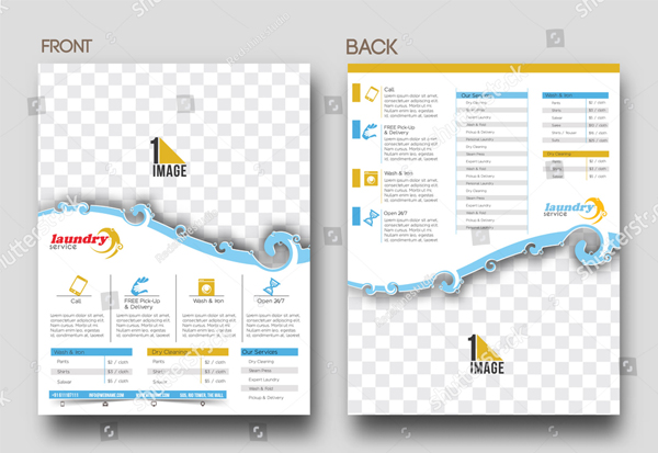 Laundry Service Flyer & Poster Template
