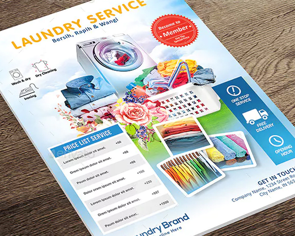 Laundry Services Flyer and Business Flyer
