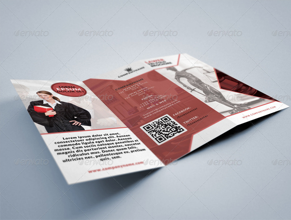 Lawyer Legal Consultancy Tri-fold Brochure