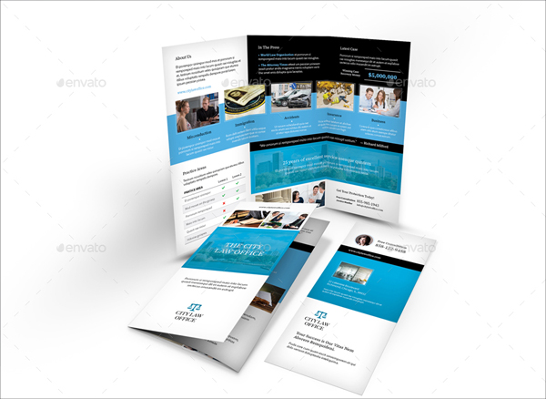 Legality Trifold Brochure Design Template