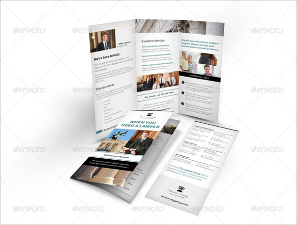 Legality Trifold Brochure Template