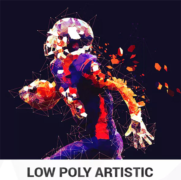Low Poly Artistic Photoshop Action