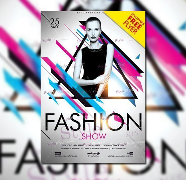 Luxury Fashion Show Free PSD Flyer Design