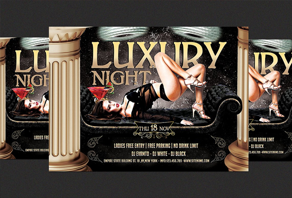 Luxury Night Flyer Design Template