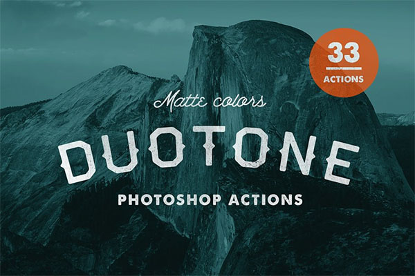 Matte Duotone Photoshop Actions