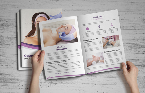 Medical Cosmetic Skin Care Brochure Design