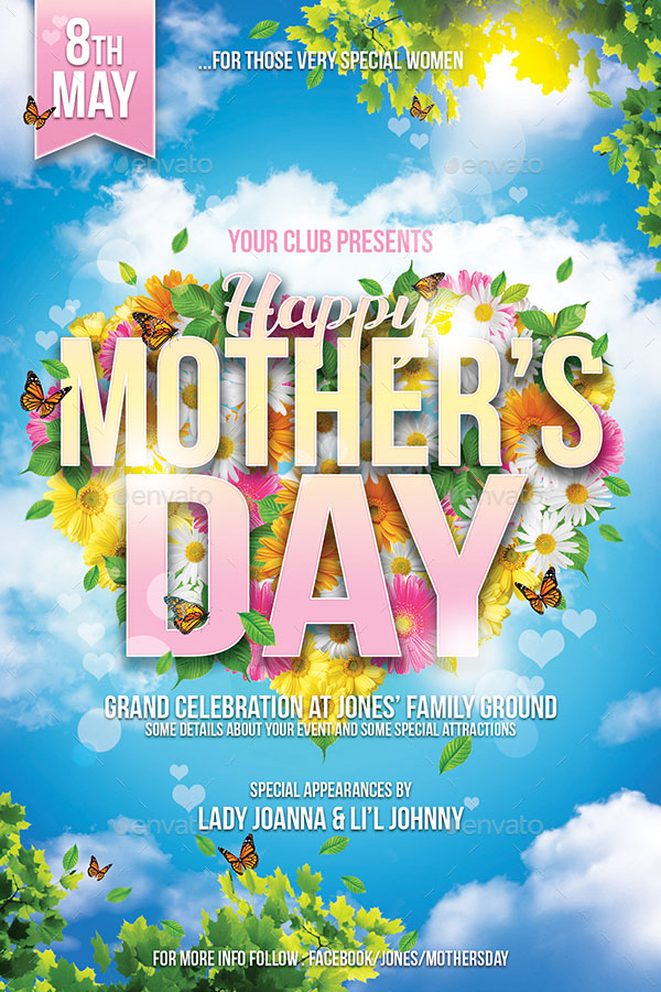 Mother's Day Event Flyer Template