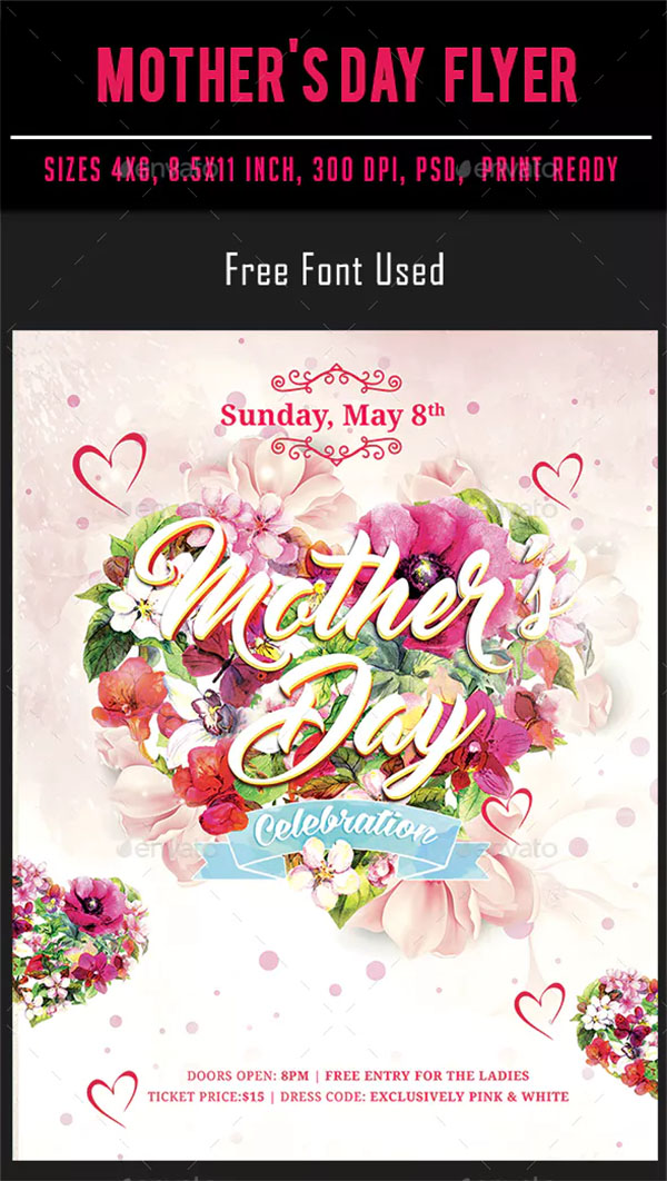 Mother's Day Flower Flyer