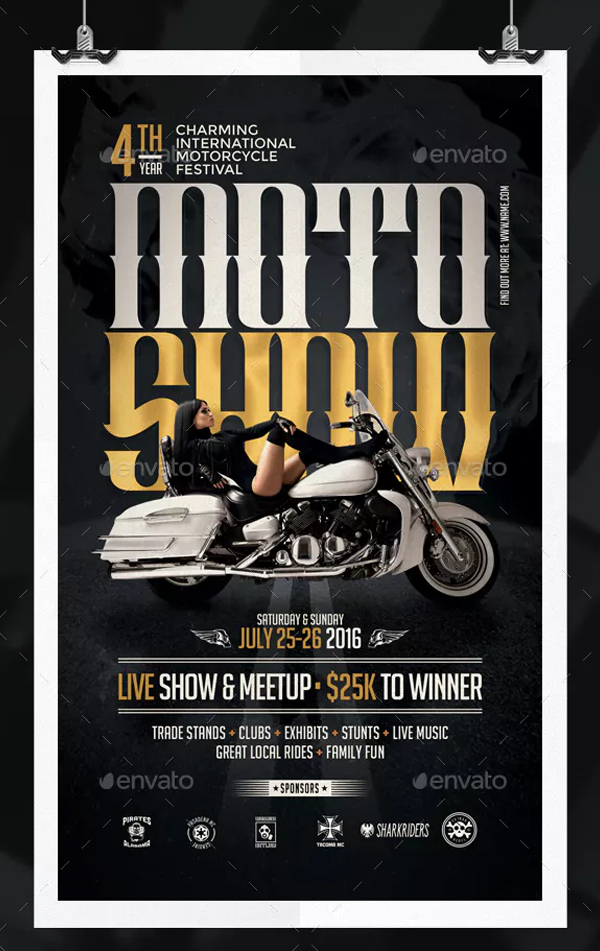 Motorcycle Show Flyer Template