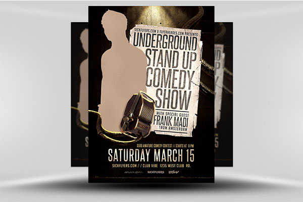 PSD Comedy Show Flyer Template