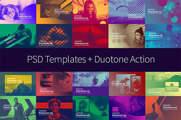 PSD Duotone Action Templates