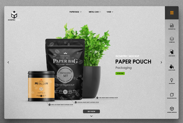 Paper Pouch Mockup