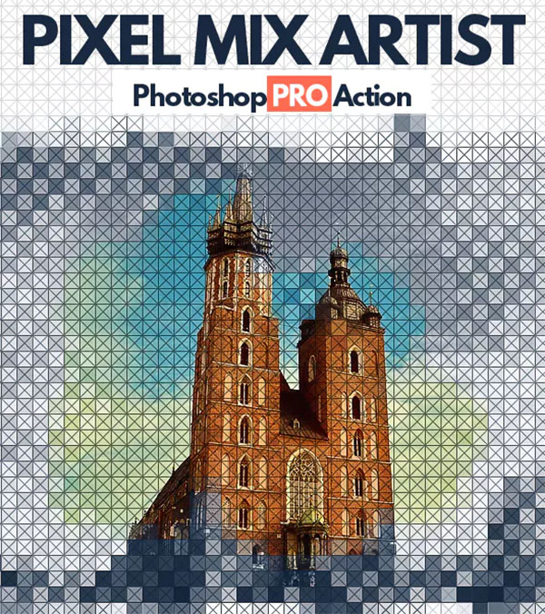 Pixel Mix Artist Photoshop Action