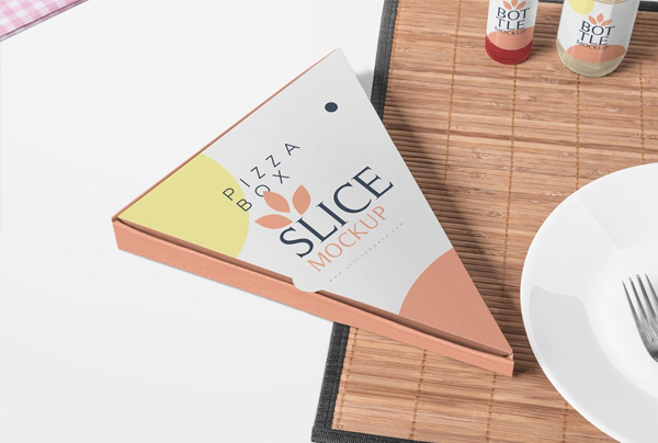 Pizza Slice Box Mockups