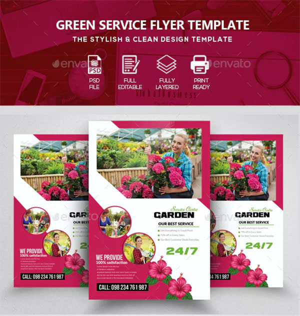Print Gardening Service Flyer