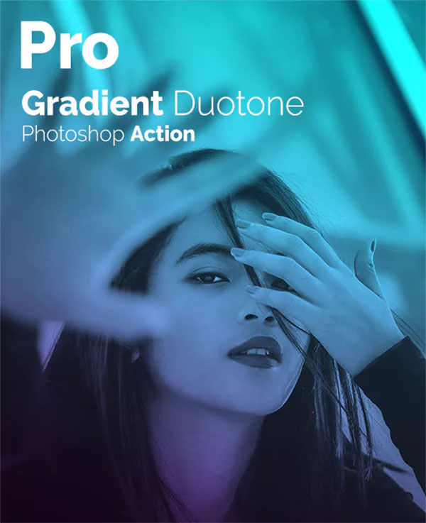 Pro Gradient Duotone Photoshop Action