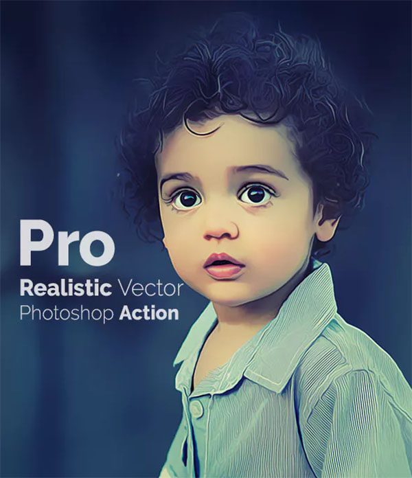 Pro Realistic Vector Photoshop Action