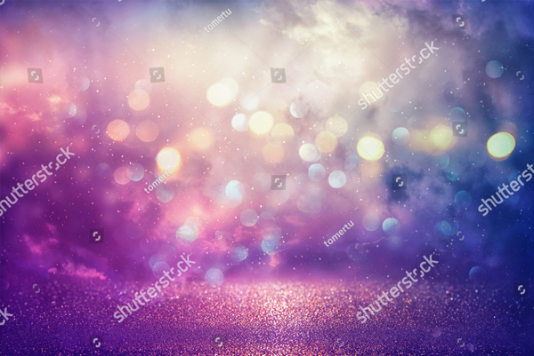 Purple Glitter Lights Overlays