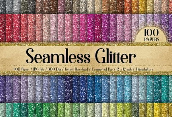 Seamless Glitter Texture Digital Papers