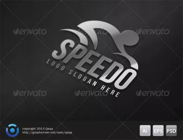 Speed Bicycle Logo Template