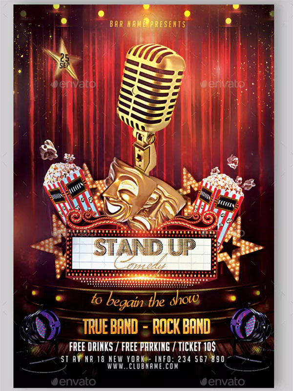 Stand Up Comedy Night Flyer