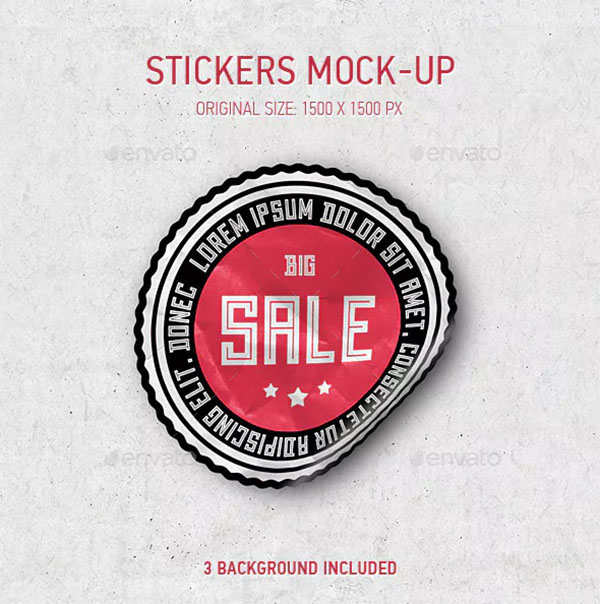 Stickers and Logo Mock-Up