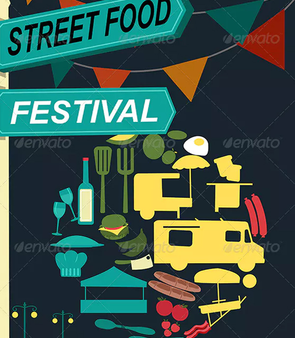 Street Food Festival Pamphlet