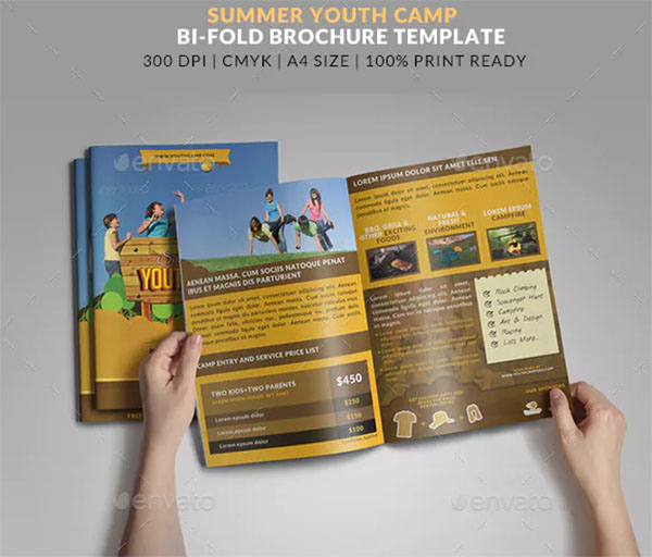 Summer Youth Camp Bifold Brochure