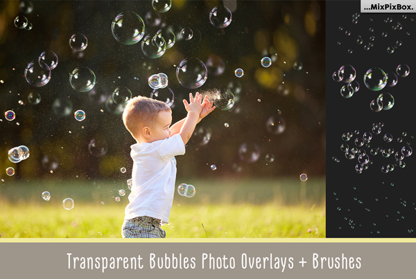Transparent Bubbles Overlay Brushes Styles