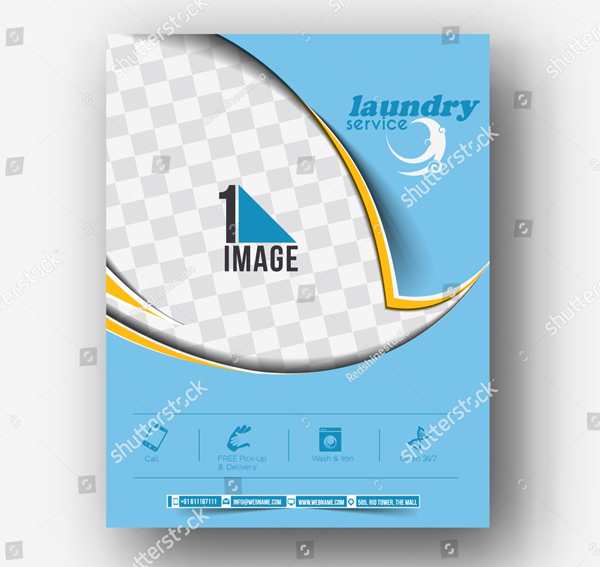 Vector Laundry Service Flyer & Poster Template