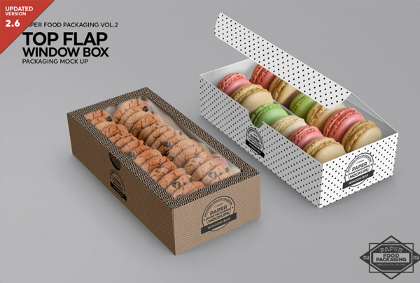 Window Box Packaging Mockup